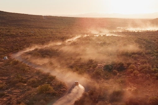 Truck on a Dirt Road 